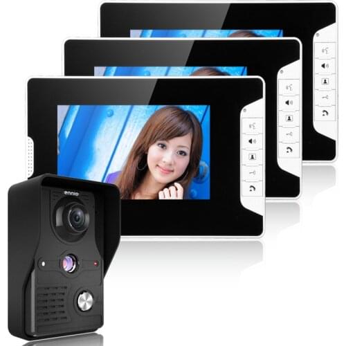 1v2 7 Inch 1000TVL Wired Intercom Video Door Phone