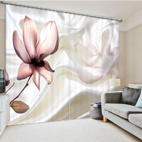 2017 Beautiful Luxury 3D Blackout Window Curtains For Living room Bedding room Drapes Cotinas para sala Decorative