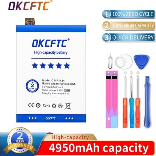 C11P1424 Spare Battery For ASUS ZenFone 2 ZE550ML ZE551ML Z00ADA Z00ADB Z008DB 4950mAh battery with repair tools adhesive