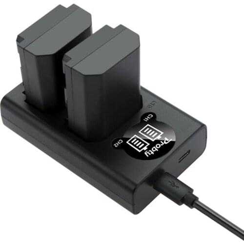 2 Pcs NP-FZ100 NPFZ100 NP FZ100 Camera Battery with USB Dual Charger For Sony A7M3/A7R3/ILCE-9/BC-QZ1/A7M4/A9Digital Cameras