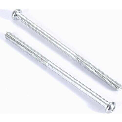 Phillips Cross Pan Head Machine Long Screw Metric Thread Round Head Bolt M3 M4 M5 M6