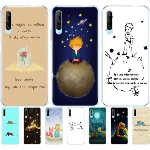 Silicon phone cover case for huawei p40 lite E p40 pro cover for huawei Y7P Y5P Y6S Y9S NOVA 5T little prince fox quotes cute