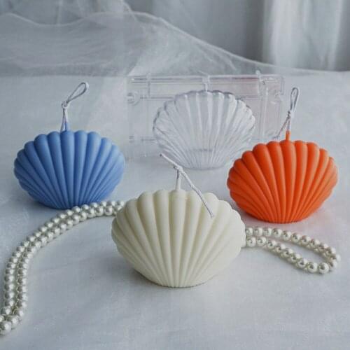 Shell Lion Candle Mold Retro European Lion Handmade Candle Aroma Candle DIY Material Plaster Mold 3d Lion Fondant Cake Soap Mold