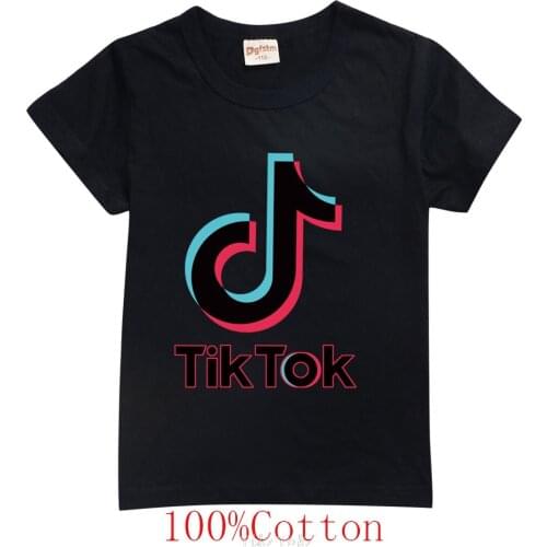 New Tik Tok Funny Summer Cartoon Kids Boys Girls T Shirt Children Cute Anime T-shirt Kawaii Casual Tshirt Streetwear Tops