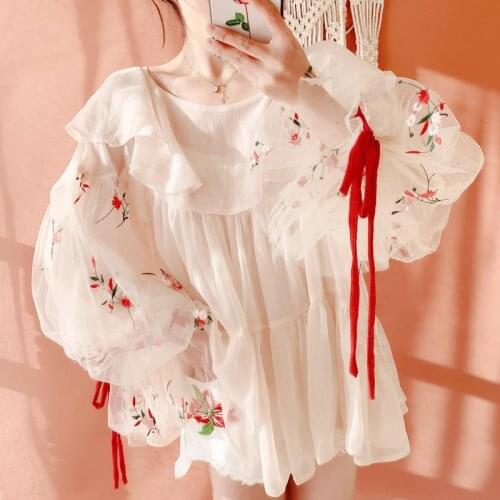 Womens Chiffon Blouses FYCOOKY China