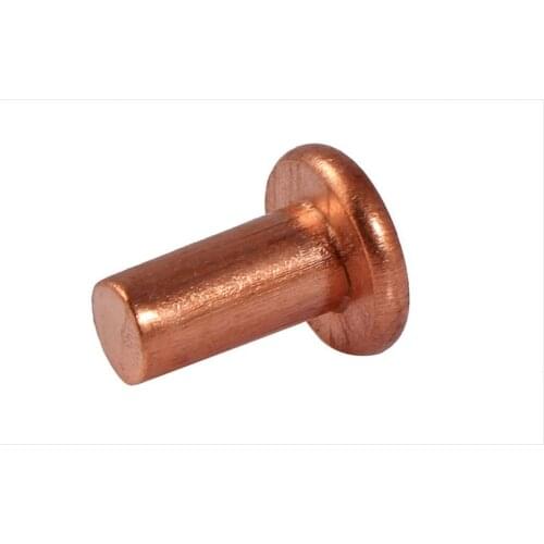 GB867-86 Shenzhen manufacturer supplies solid copper rivets solid copper rivets flat head copper riveting M2.5 50PCS