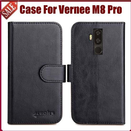 Hot Sale! Vernee M8 Pro Case New Arrival 6 Colors High Quality Flip Leather Protective Phone Cover For Vernee M8 Pro Case