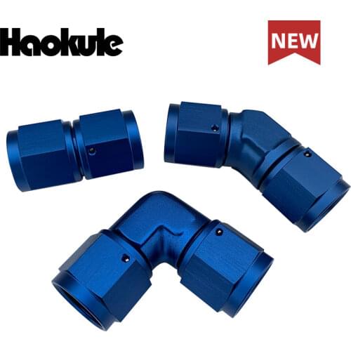 Performance Straight/45degree/90degree Female forged female an3/an4/an6/an8/an10 swivel couplers aluminum hose end