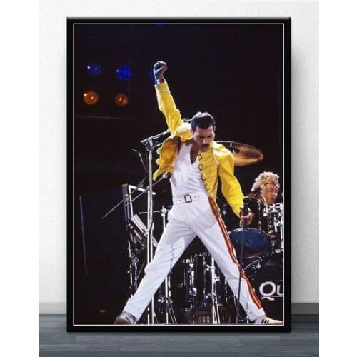 Freddie Mercury 1986 Queen Legendery Singer Star Wall Pictures For Living Room Wall Poster Oil painting Home Decor Painting