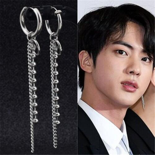 KPOP DNA Korean 1pcs Korea Bangtan Boys Album V Stud Earrings Fashion Jewelry Accessories For Mens Womens Earring