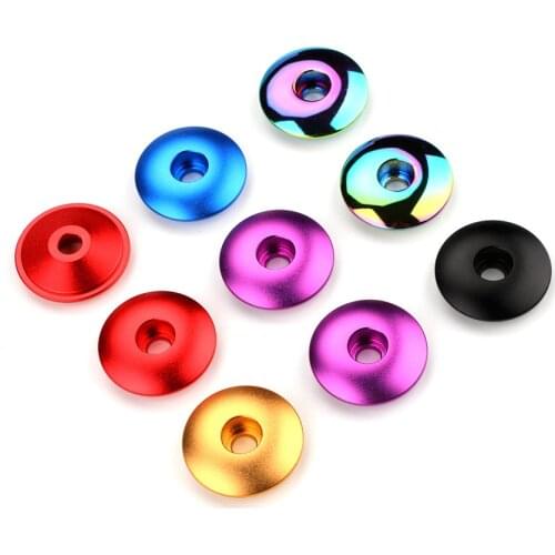 1pcs Stem Top Cap Bike Parts Mountain Bike Stem Headset Cover Aluminum Alloy Ultra-ligh Bowl Cover Road Bike Fixed Gear
