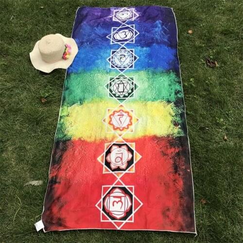 Better Quality Made Of Cotton Bohemia India Mandala Blanket 7 Chakra Rainbow Tapestry Beach Throw Mat Yoga Mat