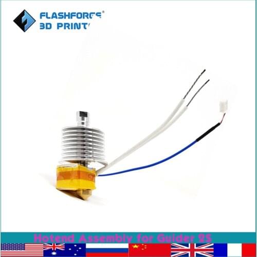 Flashforge Hotend Kit for Guider 2S 3d Printer Parts High Temp Heating Nozzle Assembly 300℃ Replacement Hotend Upgrade Nozzle