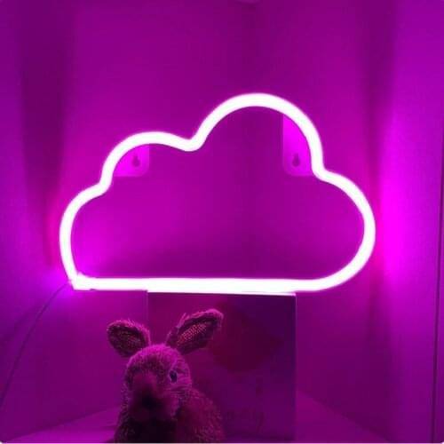 Custom Neon Sign Cloud Light LED Casual Wall Hanging Acrylic Beautiful Decoration Indoor Outdoor for Home Room