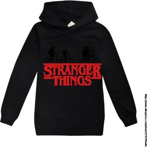 Stranger Things Baby Girls Sweatshirts Spring Autumn Children Hoodies Long Sleeves Shirt Kids Hoodies Clothes
