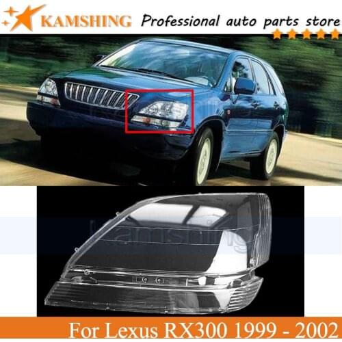 Kamshing Front bumper headlight Cover Car Lampshade For Lexus RX300 1999 2000 2001 2002 head lamp CVOER Case