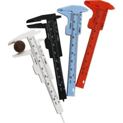 80MM Portable Double Scale Plastic Eyebrow Measuring Vernier Caliper Caliper Ruler Plastic Permanent Makeup Measurement Tools