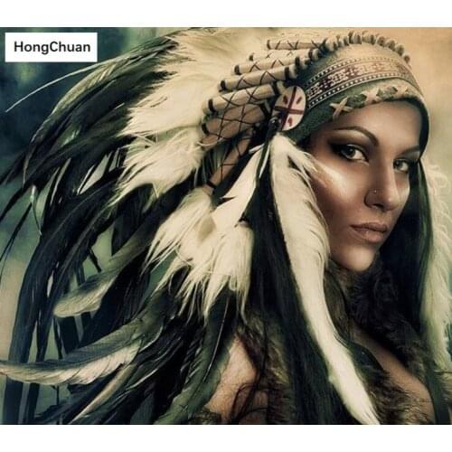 Tribal Goddess 5D Diamond Painting Full Square/Round Diamond Embroidery Handmade Rhinestone DIY Mosaic Home Decoration Mural