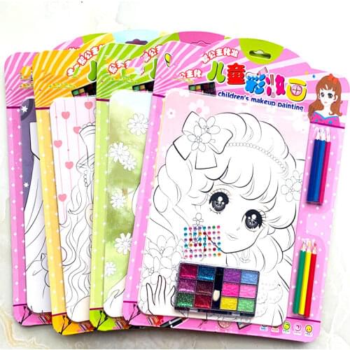 Crafts kids childrens toys Makeup painting set Puzzle kindergarten Material diy crafts kids toys for girls toys for children 62