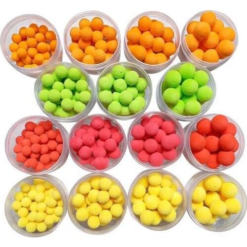 1 Box Carp Boilies Floating Fishing Lures Sweet Flavour Soluble Pop Up Baits Ball Beads Fishing Lures Tackles 8mm 10mm 12mm 14mm
