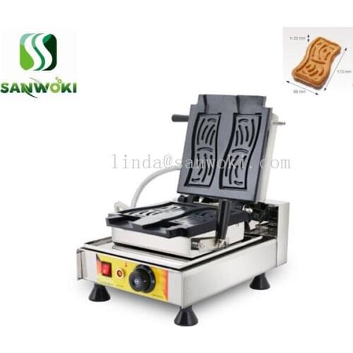 Commercial ripple shape Waffle Maker Grill Belgian muffin making machine Non-Stick Waffle Bake Machine Waffle Toaster machine