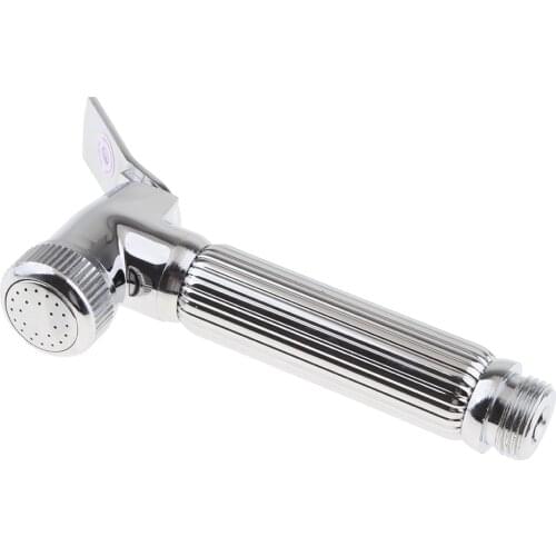 Silver Handheld Toilet Shower Head Bidet Sprayer Head Shattaf Premium Brushed