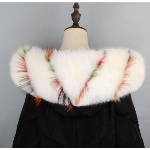 JKP 2020 Natural Fox Fur Scarf Women Fashion Collar for Men Winter Warm Hat Accessories Real Fox Fur Scarves