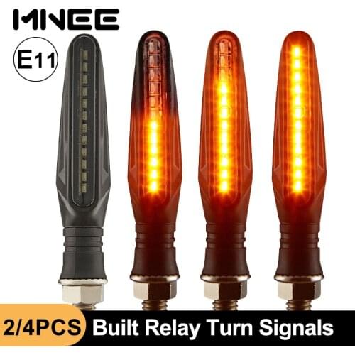E11 Mark Motorcycle LED Turn Signals Light 335SMD Motorcycle Flasher Light Built Relay Motorcycle Turn Signal Indicators
