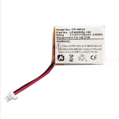 TTVXO Battery for 150mAh Nokia HS-21W Bluetooth Headset Battery LP402025L150