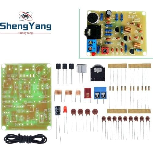 TZT 88-108MHz FM Frequency Modulation Wireless Microphone Module DIY Kits Transmitter Board Parts DC 3-6V FM Transmitter Module