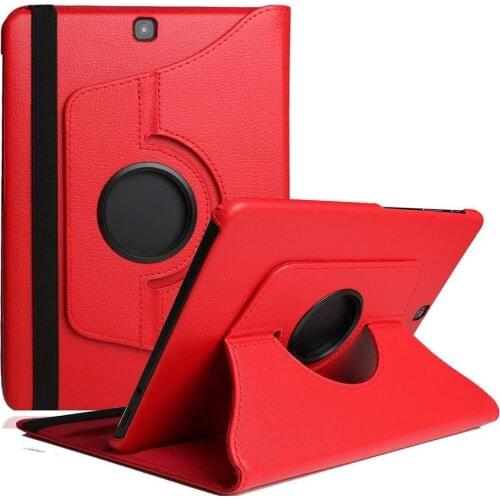 360 Degree Rotating PU Leather Flip Cover Case For Samsung Galaxy Tab A 9.7 SM-T550 T551 SM-T555 T550 TabA 9.7 Tablet Case Glass