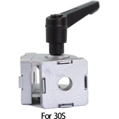 1pcs Die cast Zinc Alloy Flexible Pivot Joint Connector with Handle corner hinge for Aluminum Extrusion Profile 30 Series