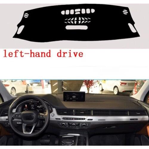 For Audi Q7 2016-2017 For Left-hand Drive 1PC Car Dashboard Mats Cover Sun Shade Dashboard Cover Capter Car Styling Accessories