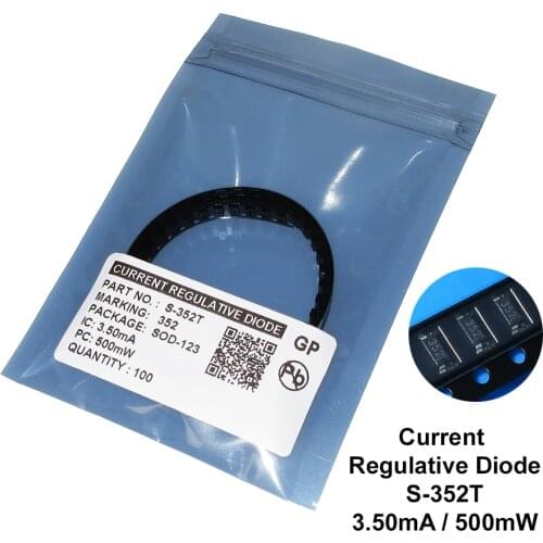 100PCS/LOT S-352T 3.5MA SMD SOD-123 CRD / CURRENT REGULATIVE DIODE NEW Free shipping