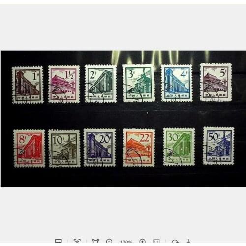 12PCS R13 Beijing Architecture China Post Stamps Postage Collection