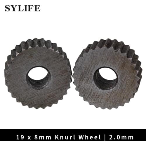 2 Picecs 2mm Pitch Single Straight Linear Coarse Steel Knurling Wheel Knurl Tool