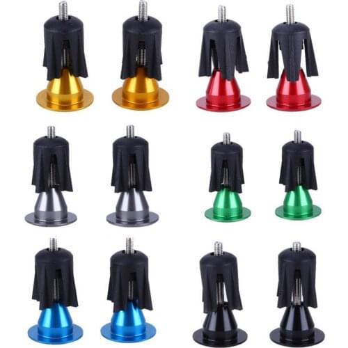 2Pcs Aluminum Mountain Bicycle Cycling Handlebar 17-22mm End Stopper Plugs Caps
