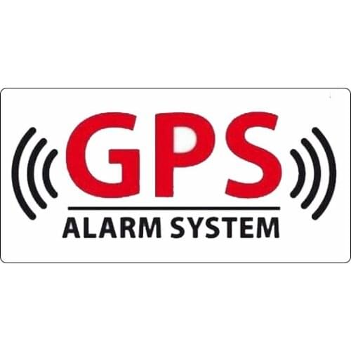 2"x1" ALARM SYSTEM GPS TRACKING DEVICE Security Safety Warning Vinyl Decal Sticker Car Stickers Window