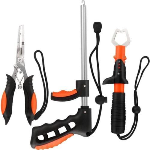 3-in-1 Fishing Equipment Kit Portable fish hook remover with Fish Pliers Fish Gripper for fishing Stainless Steel Fishing Gear