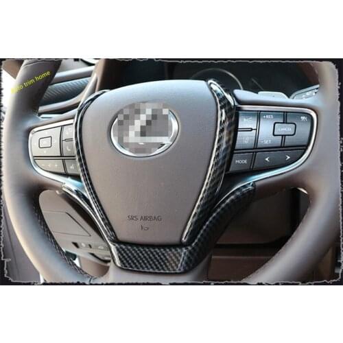 Auto Steering Wheel Strip Protection Kit Cover Trim Fit For Lexus ES 2018 2019 2020 2021 Carbon Fiber Look / Auto Accessories