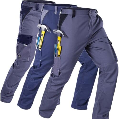 Durable Cargo Pants Mens Casual Working Pants Fashion Pantalon Homme Streetwear Trousers Outdoor Working Pants Size Many Pockets