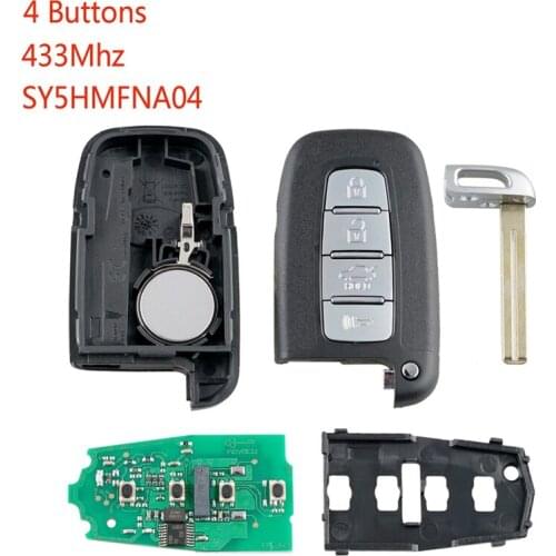 Car Smart Remote Key 4 Buttons Fit For Hyundai Kia 43hz Sy5Hmfna04