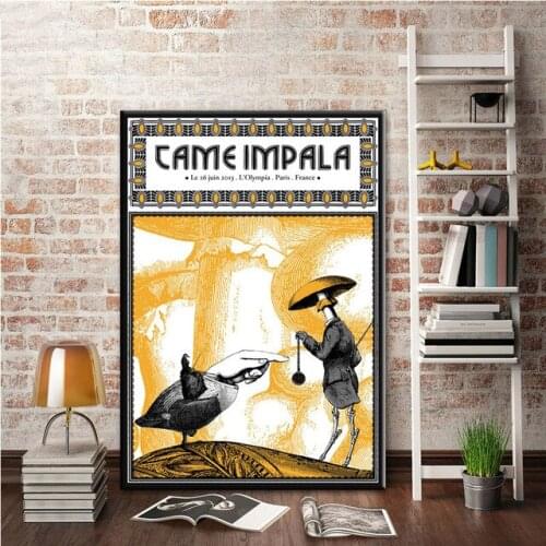 Canvas Oil Painting New Tame Impala Psychedelic Rock Music Band Album Poster Prints Art Wall Pictures For Living Room Home Decor