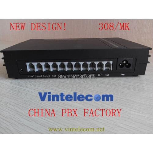 China Factory VinTelecom newly designed MINI PBX PABX MK308 phone system