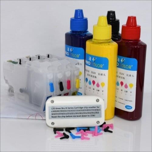 LC3513 LC3511 Pigment Dye ink Refill kit inkjet cartridge for Brother MFC-J690DW MFC-J890DW DCP-J572DW Printer ARC chip Resetter