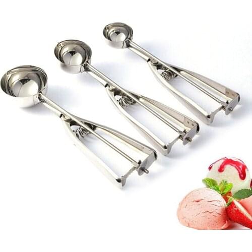 Ice Cream Scoop Set Stainless Steel Cookie Scoop Set of 3
