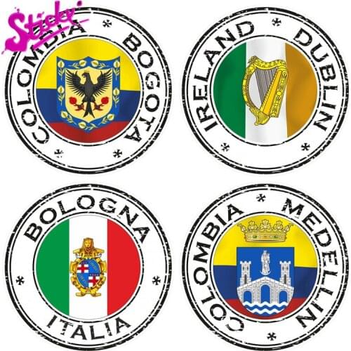 STICKY Colombia Bogota Sticker Decal For Bicycle Motorcycle Accessories Laptop Helmet Trunk Wall Waterproof Sunscreen