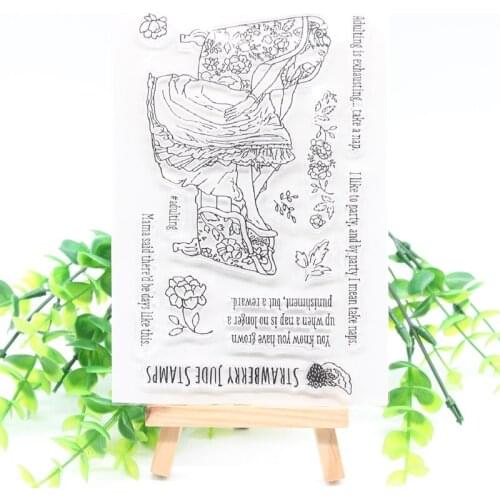 New Transparent Clear Silicone Stamps for DIY Scrapbooking/Card Making/Kids Fun Decoration Supplies 665