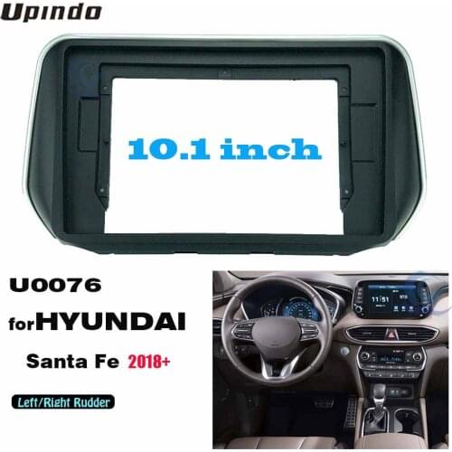 Alone Din 10.1 Inch Car Radio Installation DVD GPS Mp5 Plastic Fascia Panel Frame for HYUNDAI Santa Fe 2018+ Dash Mount Kit