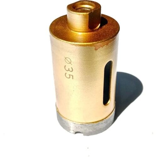 Free shipping of angel grinder diamond marble tile hole saw30- 35mm M10 inner threading connector for marble/concrete drilling